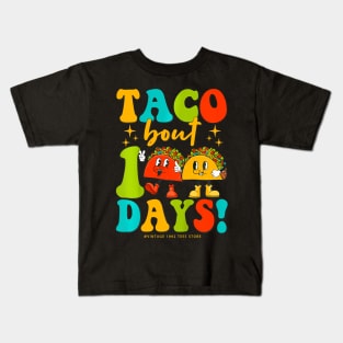 Groovy Taco Bout 100 Days Of School Students Teachers Kids T-Shirt